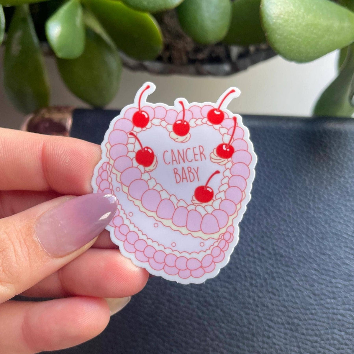 Cancer Baby Cake Zodiac Vinyl Sticker | Astrology