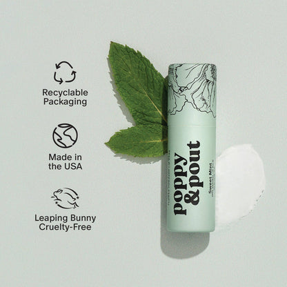 Poppy&Pout Lip Balm - Sweet Mint