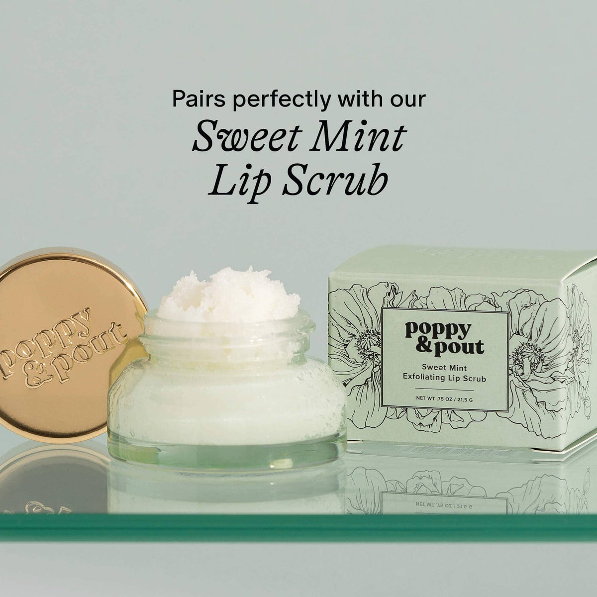 Poppy&Pout Lip Balm - Sweet Mint