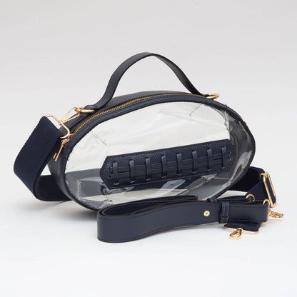 Football Shaped Transparent Crossbody Bag *Multiple Colors!*