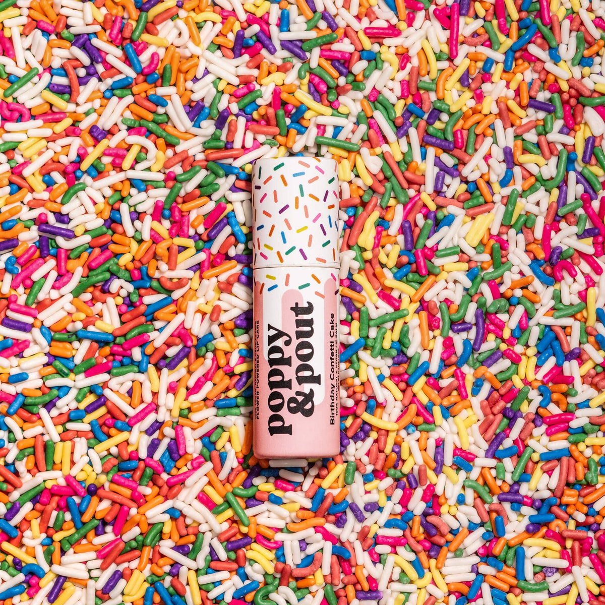Poppy&Pout Lip Balm - Birthday Confetti Cake
