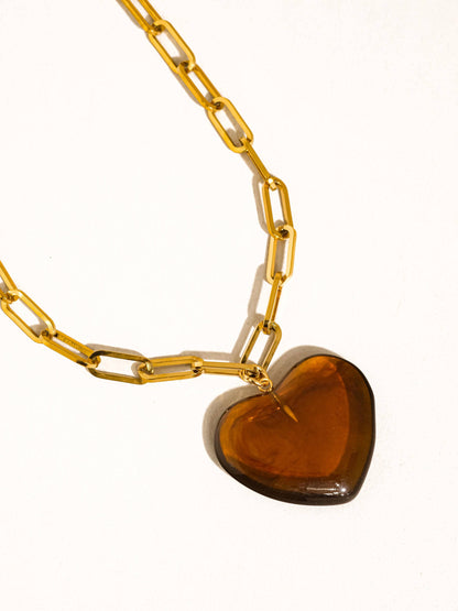Rouelle Gold Heart Chain Necklace