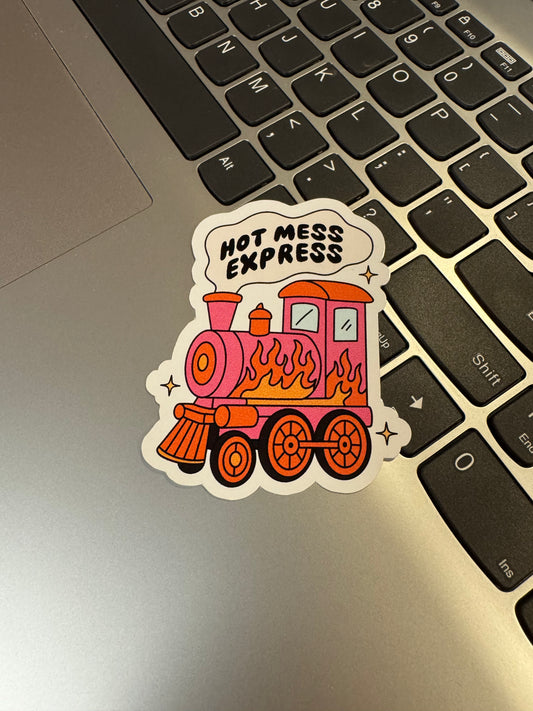 Hot Mess Express Train Sticker