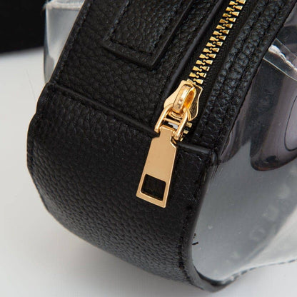 Football Shaped Transparent Crossbody Bag White
