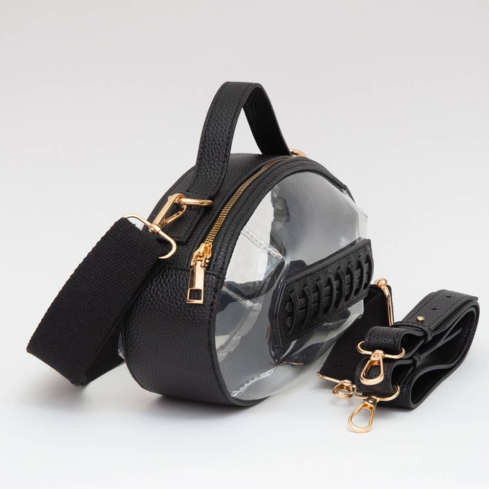 Football Shaped Transparent Crossbody Bag *Multiple Colors!*