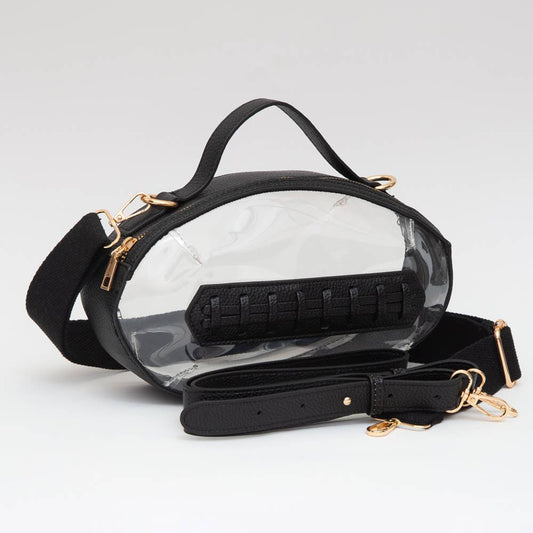 Football Shaped Transparent Crossbody Bag *Multiple Colors!*